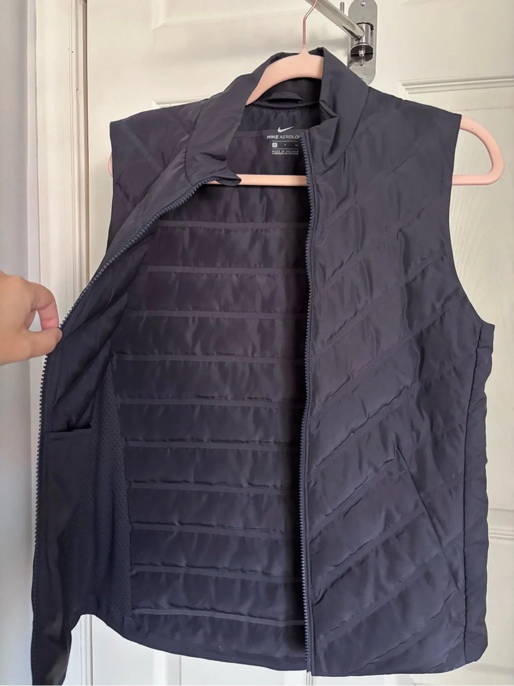 Nike Women's Quilted Puffer Vest - Navy Blue